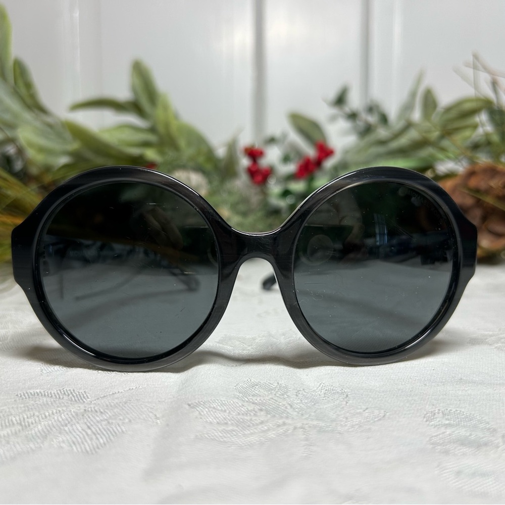 MICHAEL KORS Seaside Getaway MK 2035-321187 Sunglasses Black Grey 55 mm GUC